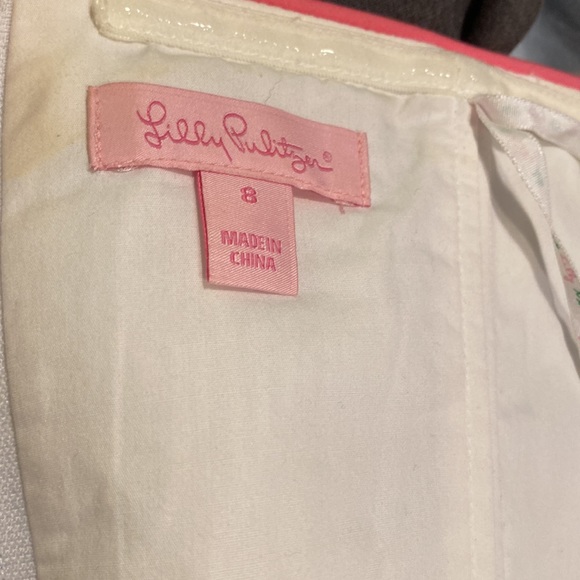 Lilly Pulitzer size 8 Strapless Seersucker with ladybugs dress! - Picture 3 of 6